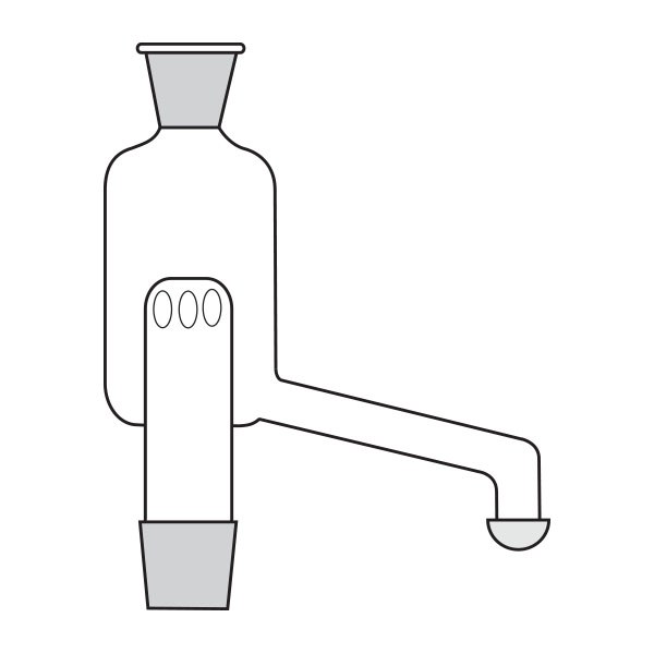 Testa di distillazione con cono NS-0