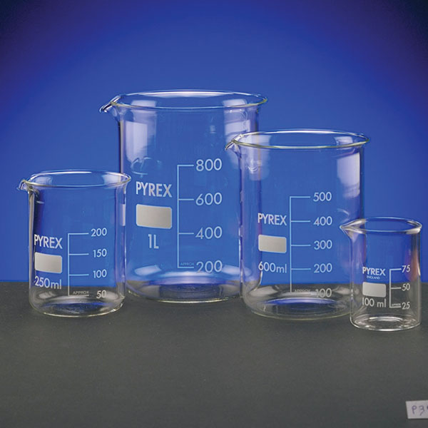 Bicchieri graduati in vetro a forma alta da 600 ml