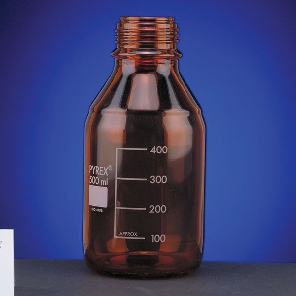 Bottiglie in vetro pyrex ambrate ISO-0